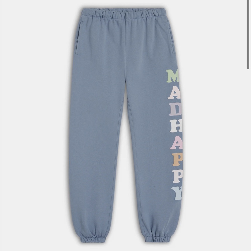 Madhappy Women's Blue and Grey Pastels French Terry Sweatpant